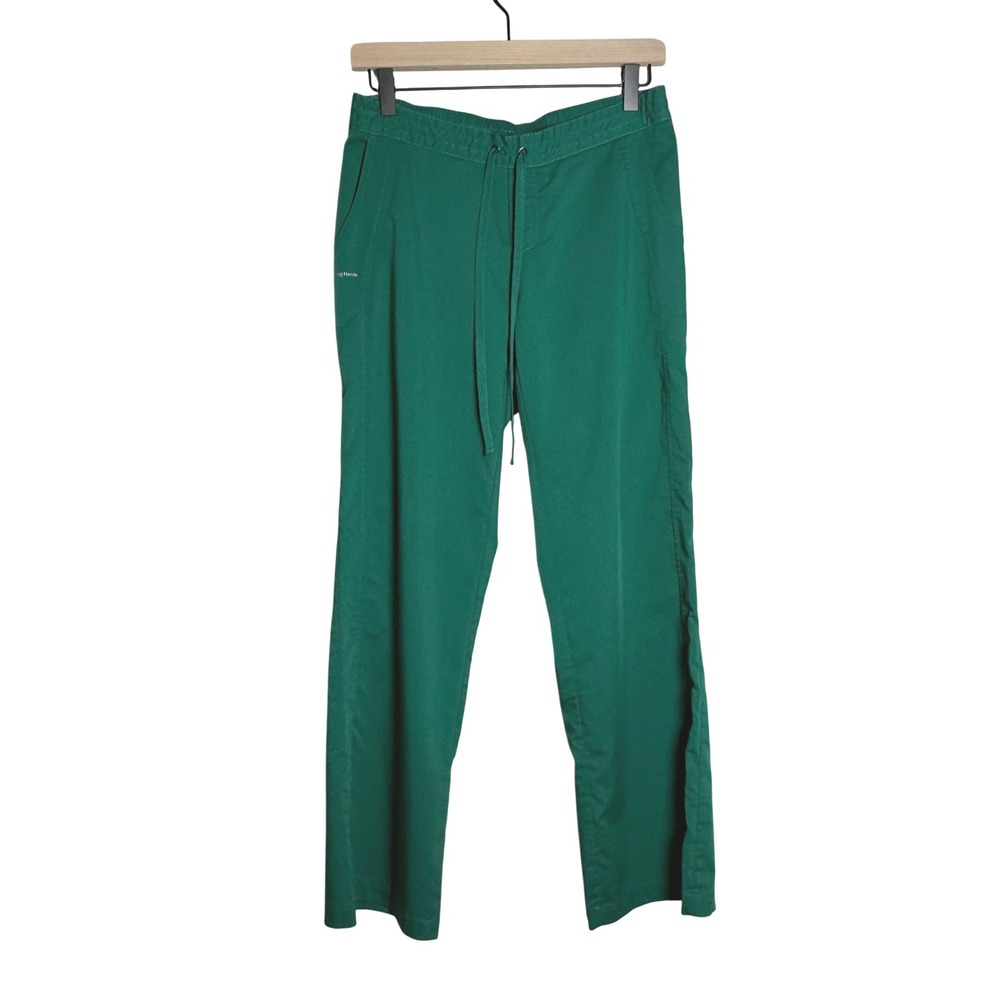 Healing Hands Womens Scrub Pants SP Green Stretch Waist Drawstring Pockets